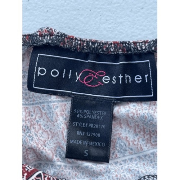 Polly Esther Jumpsuit Wide Leg Bohemian Print Spaghetti Strap Size S - Picture 2 of 6